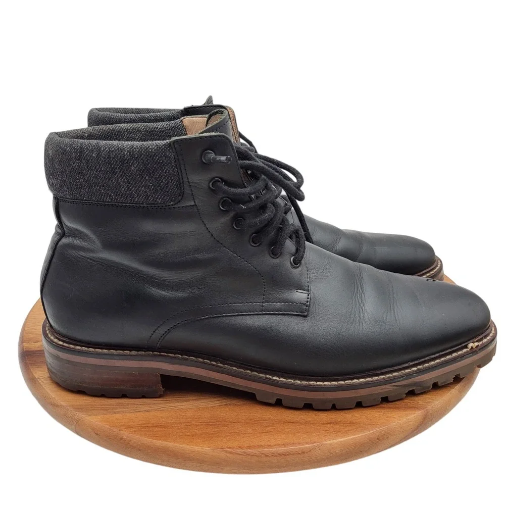 Warfield &‎ Grand Chukka Boots Mens Size 11.5 Black Leather Allen Dress Boots